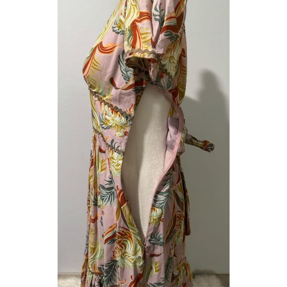 Anthropologie James Coviello paradise embroidered print dress 4 - Picture 6 of 11